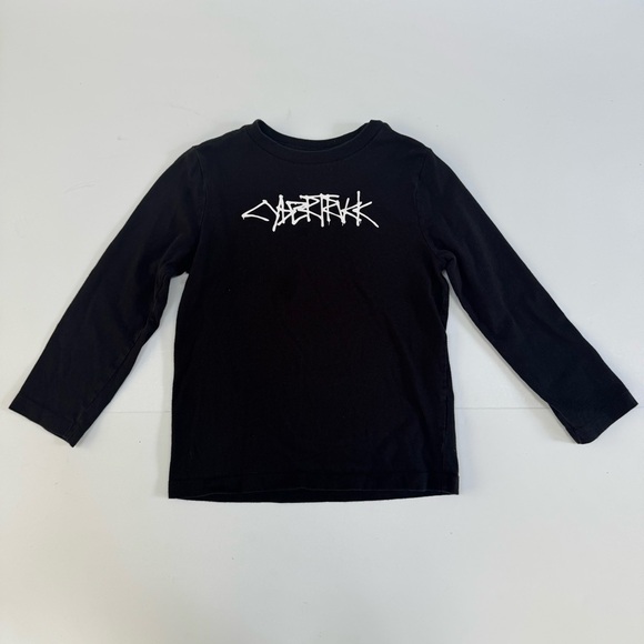 Tesla Cybertruck Official Merchandise Black Long Sleeve T Shirt Size 6-7 Kids - Picture 1 of 8